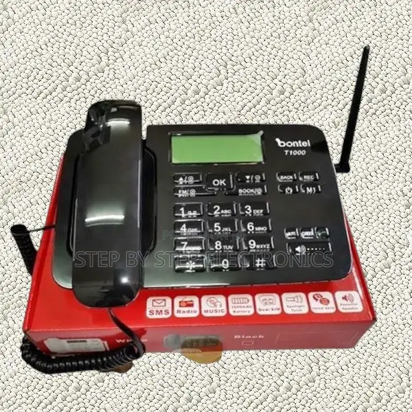 Dual Sim Bontel T1000 Sim Card Enabled GSM Landline Phone With Speaker