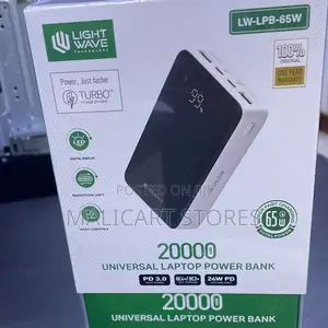 Lightwave 20000 Mah Power Bank (Lw-LPB-65w)