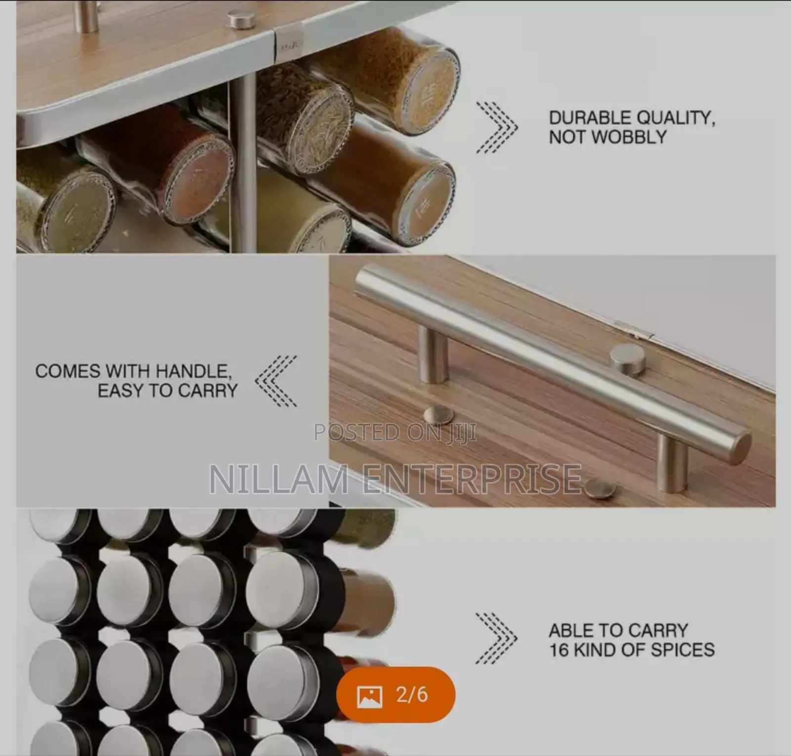 Oval-Shaped 12 In1 Kitchen Spice Rack Set