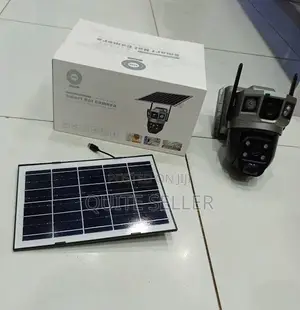 V380 Pro Dual Lens Ai Solar Camera + Lighting With 100% Wireless Power