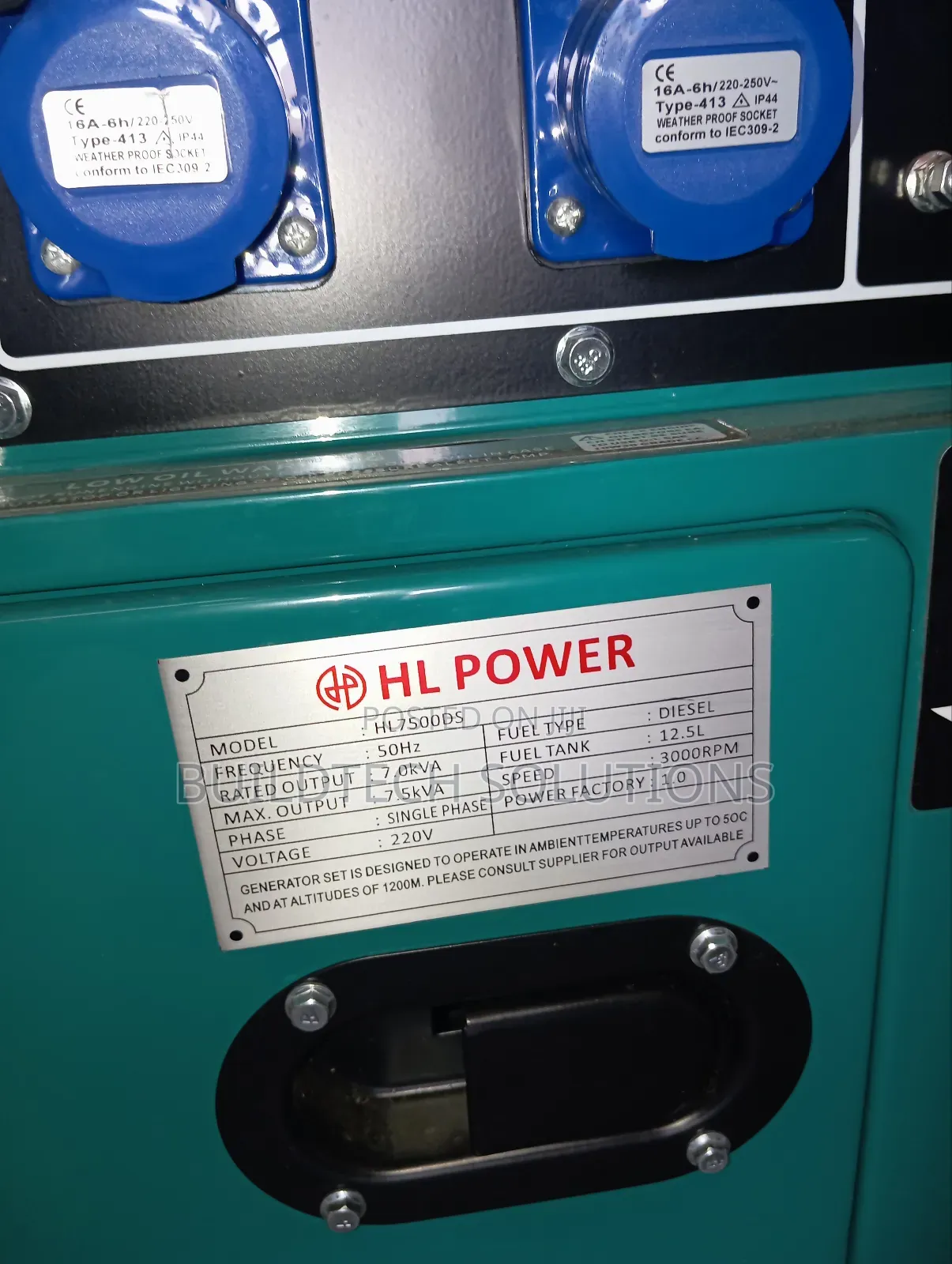 Diesel Silent Generator 7.5 Kva