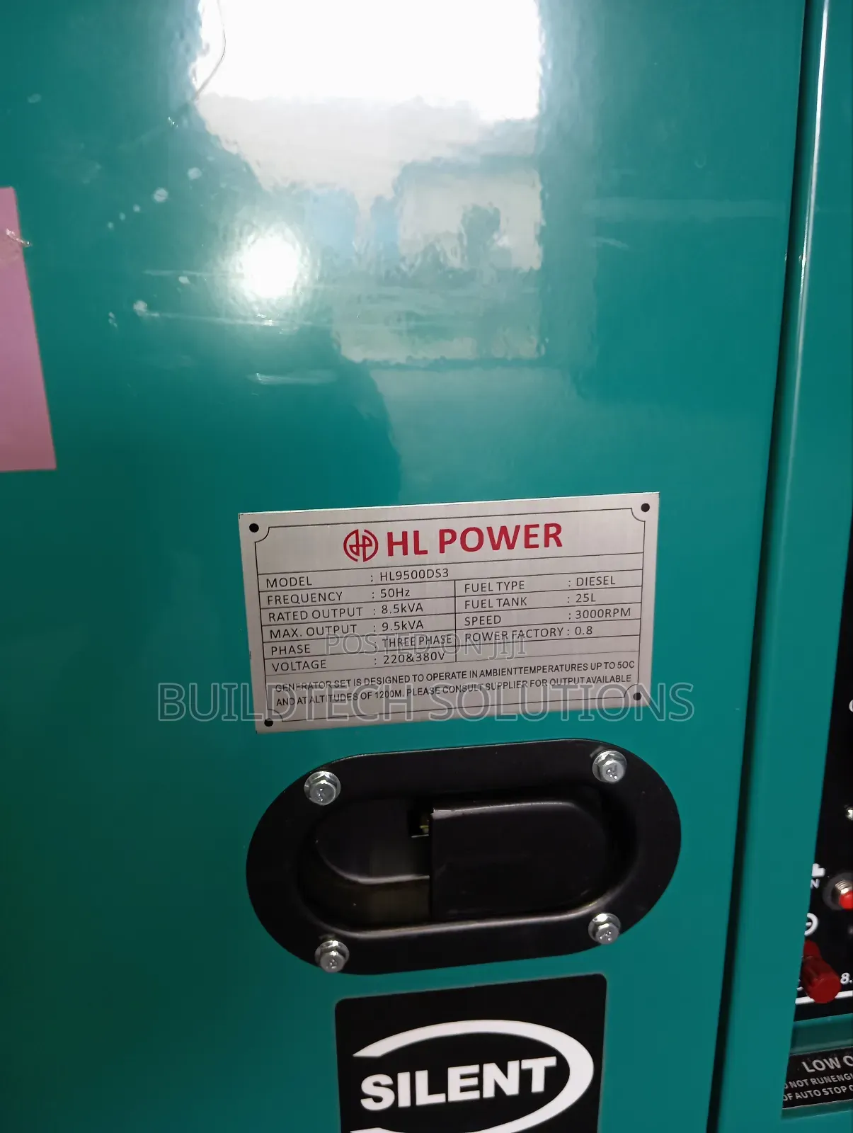 9.5 Kva Silent Generator Both Single and 3 Phase