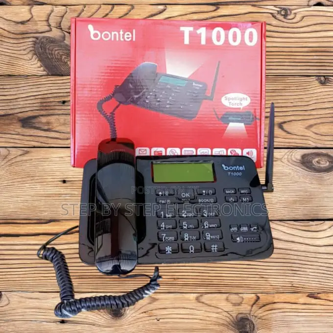Bontel T1000 GSM Deskphone With Fm Radio, Clock, Sound Recorder