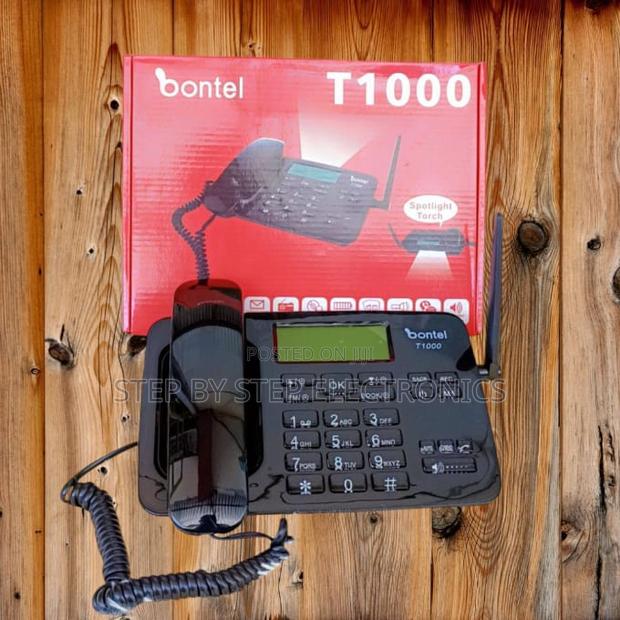 Powerful Bontel T1000 GSM Deskphone – Dual Sim, With Sd Card Support - main view