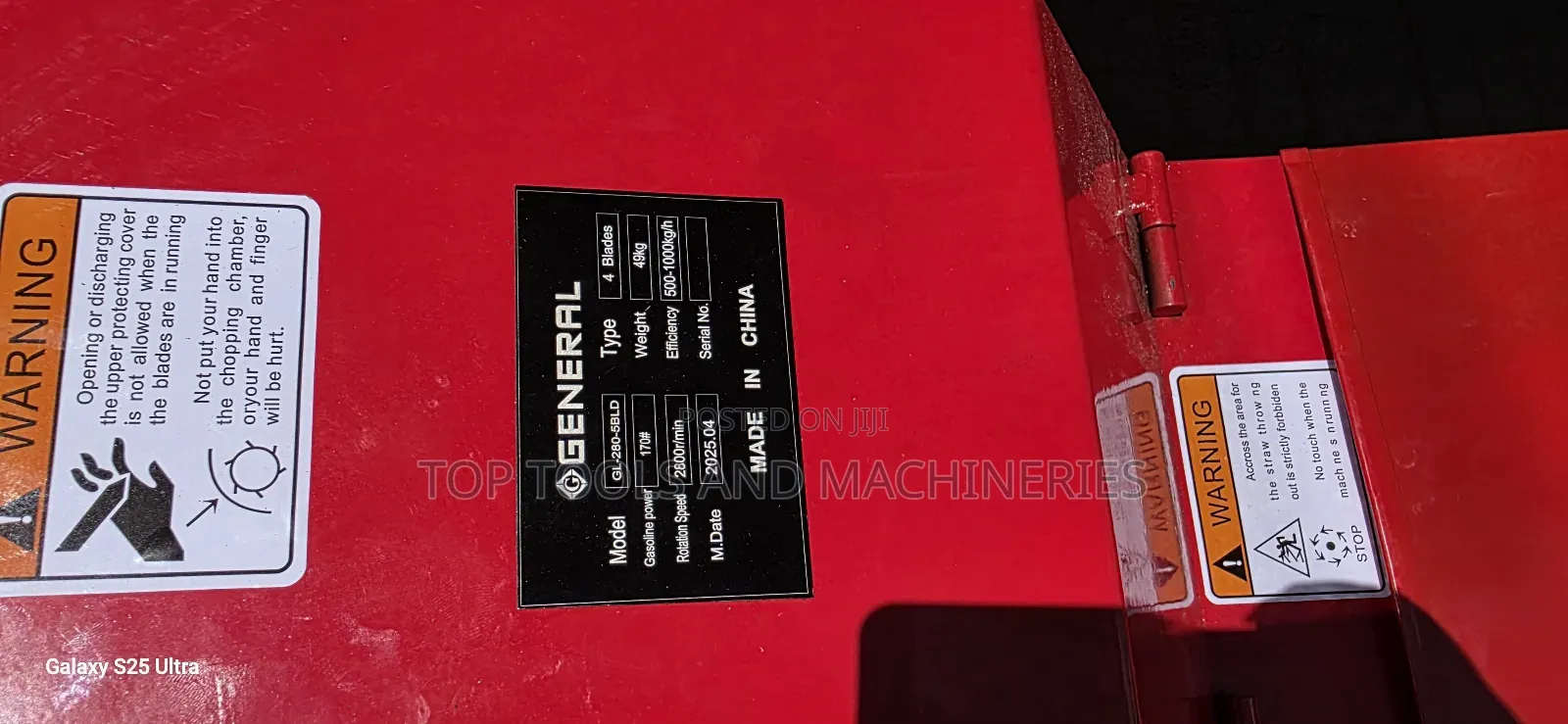 Electric 4 Blade Feed Chopper Machine 500 to 1000kgs/Hr With Motor