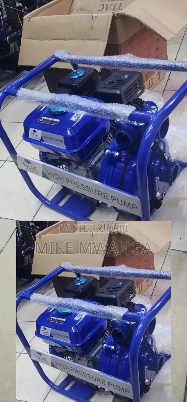 Blue High Pressure Pump Machine