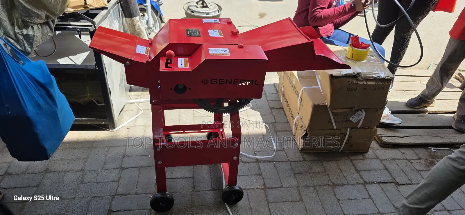 4 Blade 500 to 1000kg/Hr Feed Chopper Without Engine or Motor
