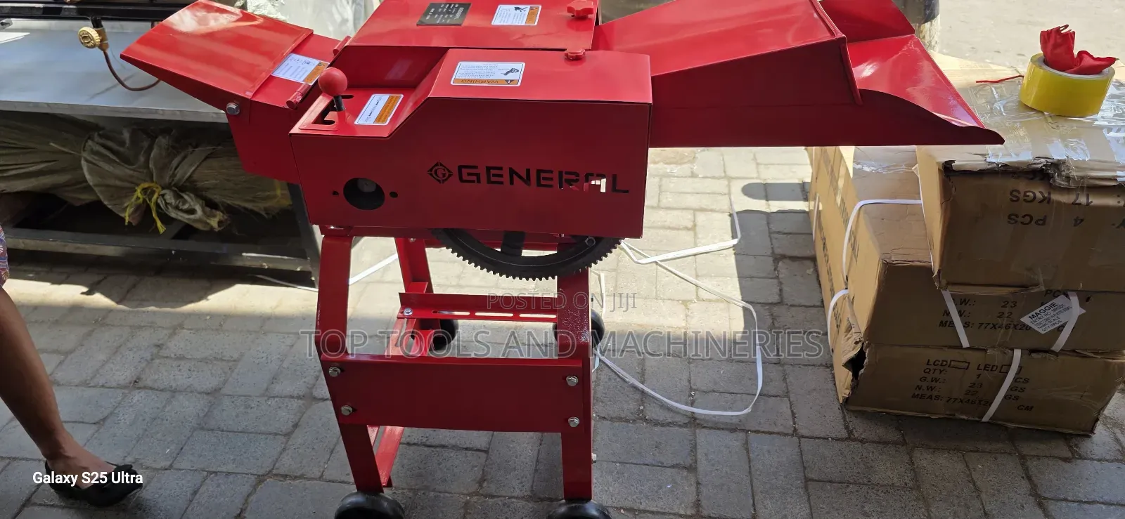 4 Blade 500 to 1000kg/Hr Feed Chopper Without Engine or Motor