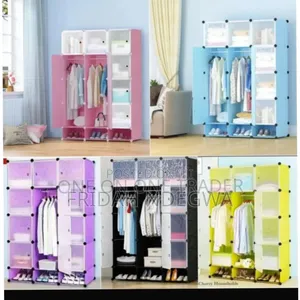 Plastic Wardrobe Three Column
