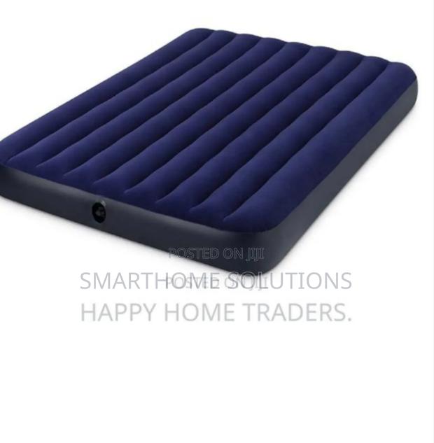 With Pump- Size 6by6 Intex Inflatable Mattress. All New