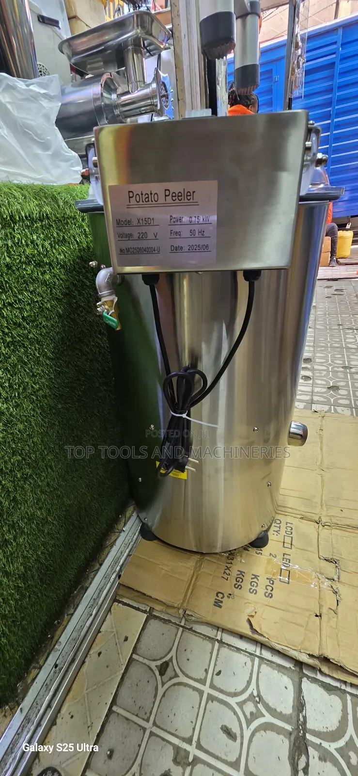 Commercial 15kgs 0.75kw Electric Potato Pealer Machine