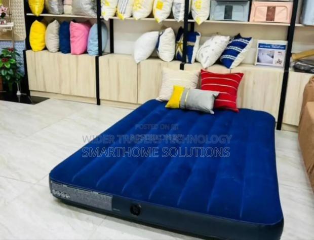 Colour Blue- 4by6 Intex Inflatable Mattress