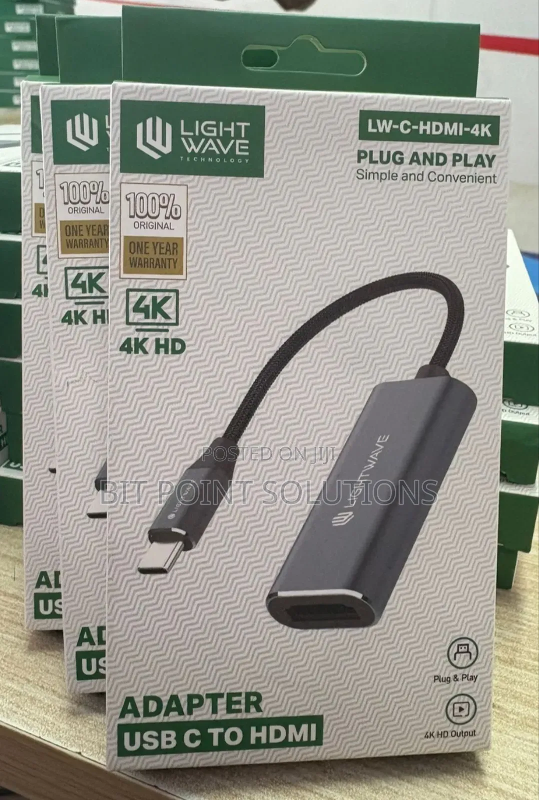 Light Wave Usb C to Hdmi Adapter Hd Plug and Play