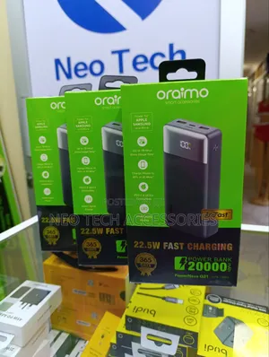 Oraimo Powernova Q21|
Opb-7200q
-20000mah 22.5w With Display