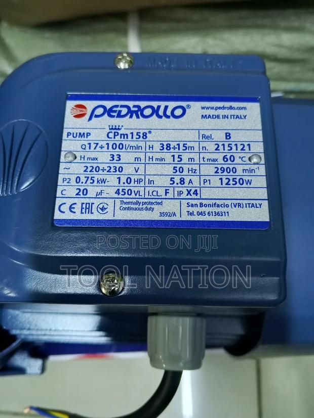 Pedrollo 1hp Booster Pump - thumbnail 2
