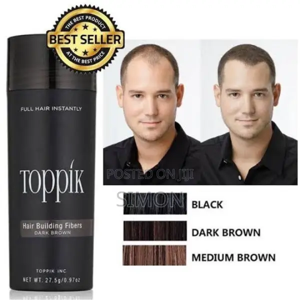 Toppik Hair Building Fibre ( Black And Dark Brown Available)