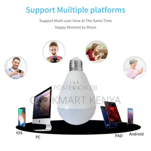 Bulb CCTV Camera for Home, Office,Shop Surveillance CCTV Bulb Camera