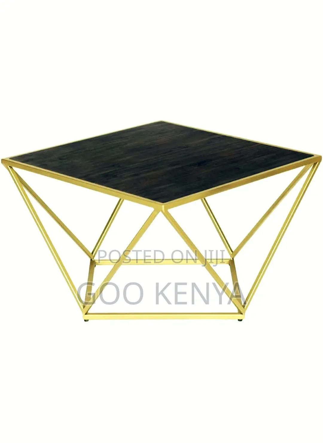 Coffee Table; Compact Dual-Purpose Diamond Coffee Table