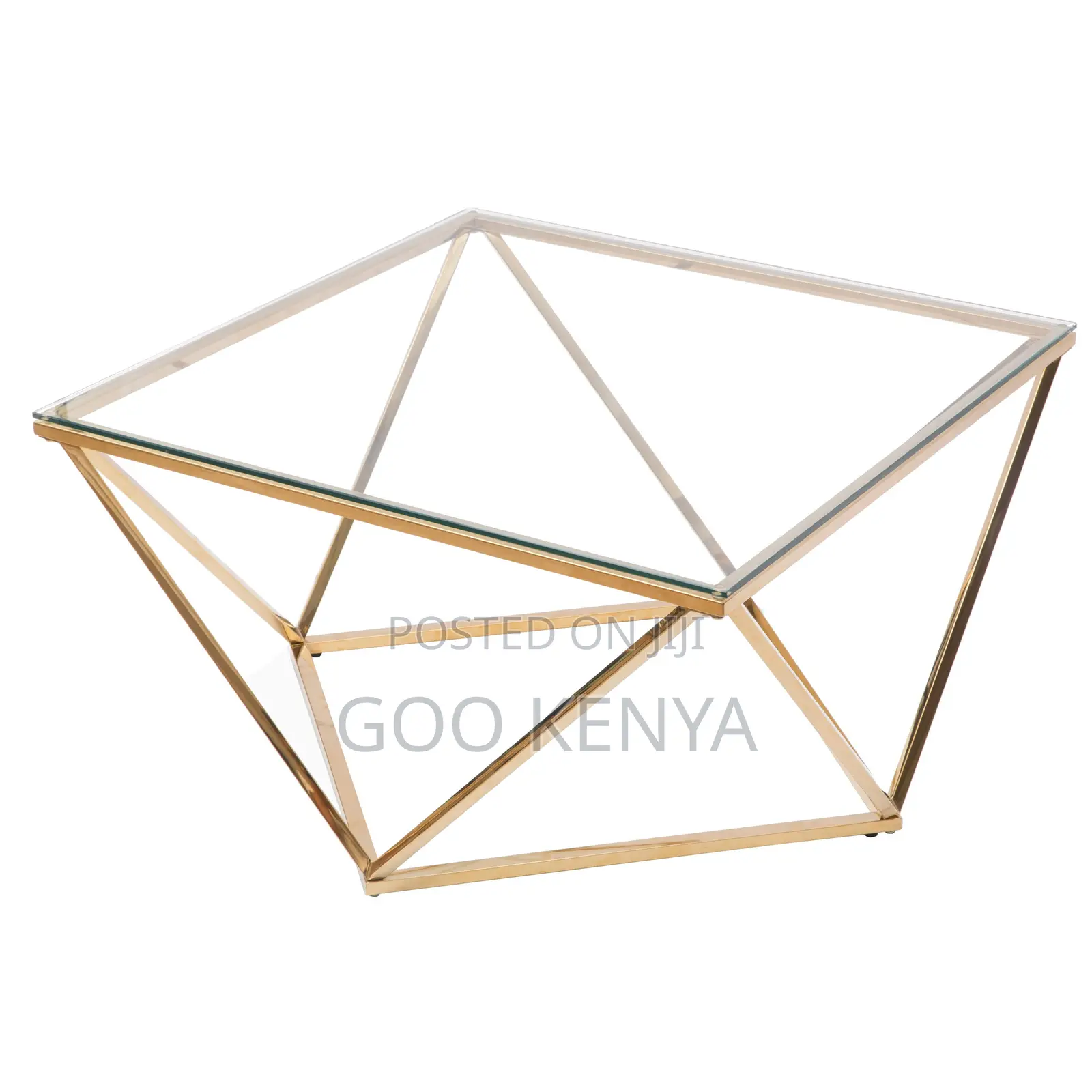Coffee Table; Compact Dual-Purpose Diamond Coffee Table