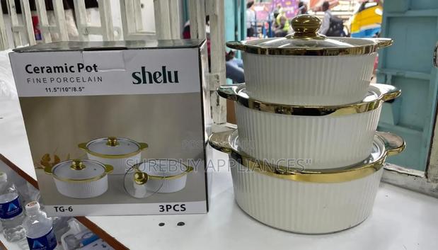 3 PCS Ceramic Pots - main view