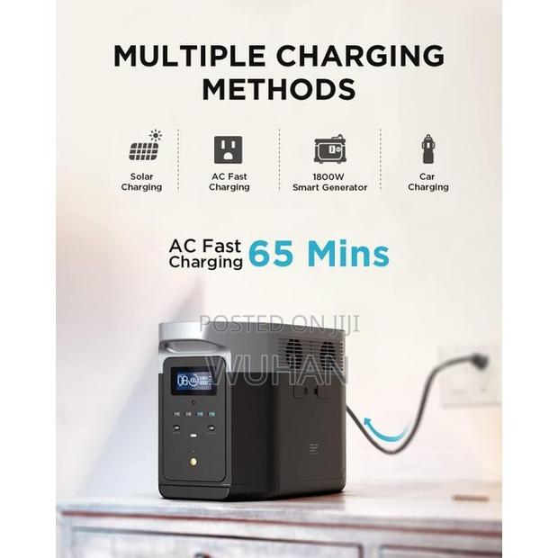 Ecoflow 2016wh 2400w Delta Max (2000) Portable Solar Generator - thumbnail 2