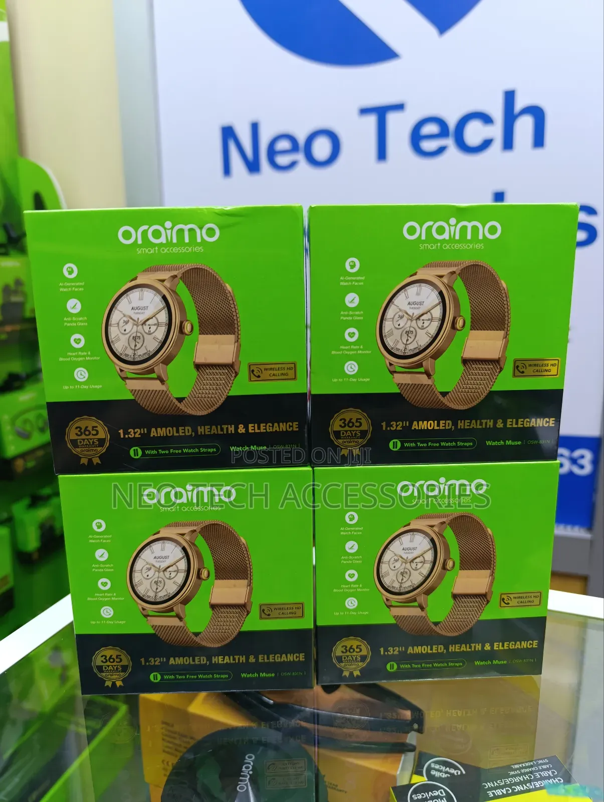 Oraimo Watch Muse 1.32” Amoled Ip68 Smart Watch