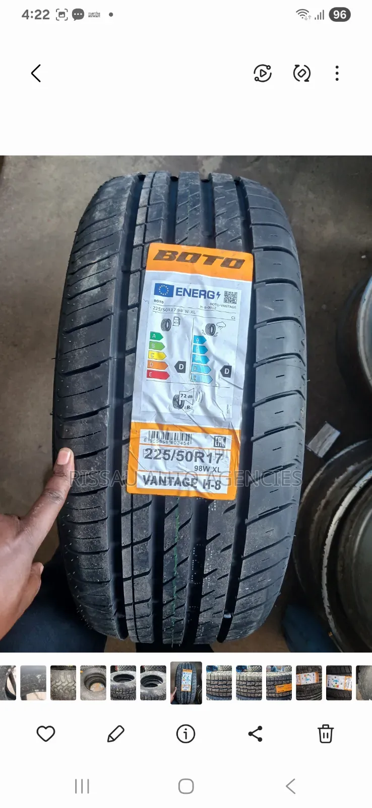 225/50 R 17 Boto Onroad Tyres.