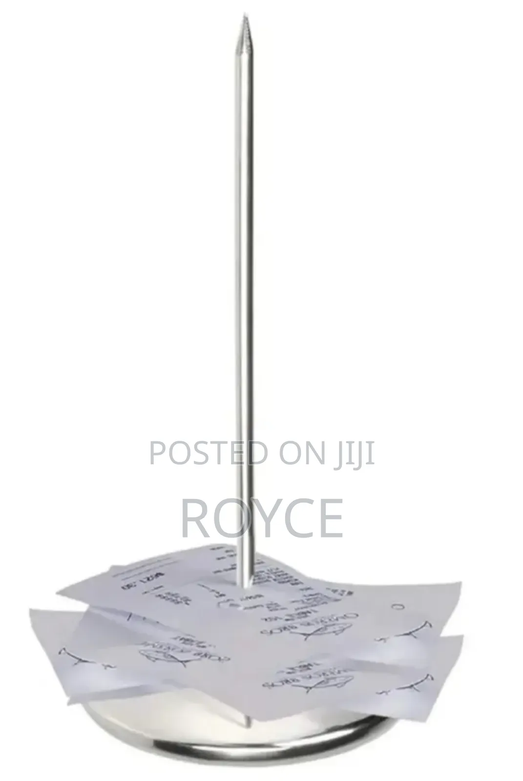 Stainless Steel Bill Holder With Taper Base-23cm