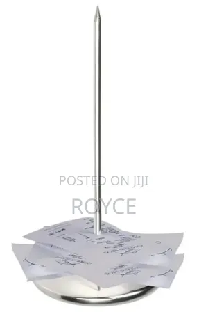 Stainless Steel Bill Holder With Taper Base-23cm