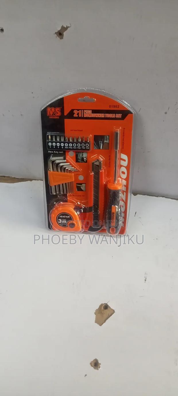 21pc Homeowner Tool Set