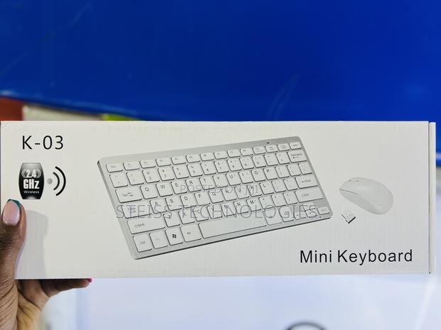White Wireless Mini Keyboard - thumbnail 4