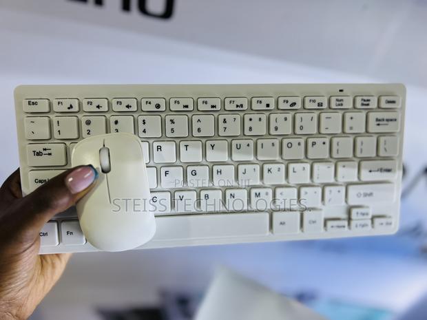 White Wireless Mini Keyboard - thumbnail 3