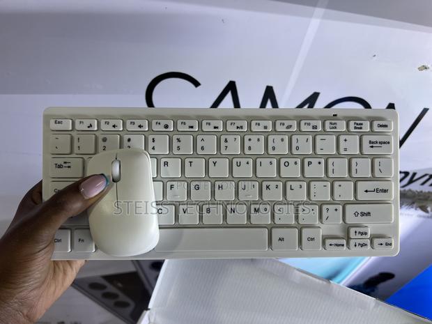 White Wireless Mini Keyboard - thumbnail 5