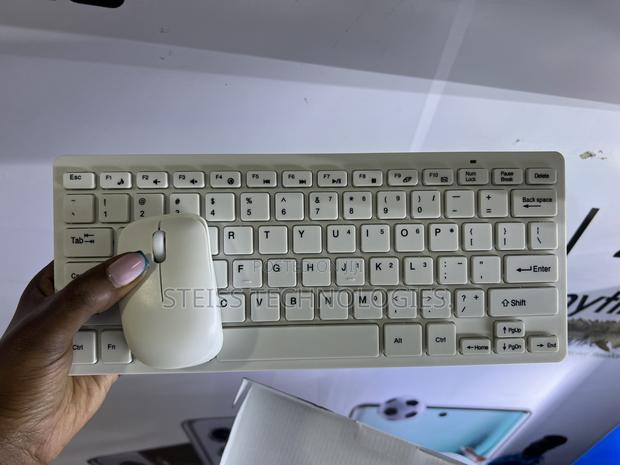 White Wireless Mini Keyboard - thumbnail 7