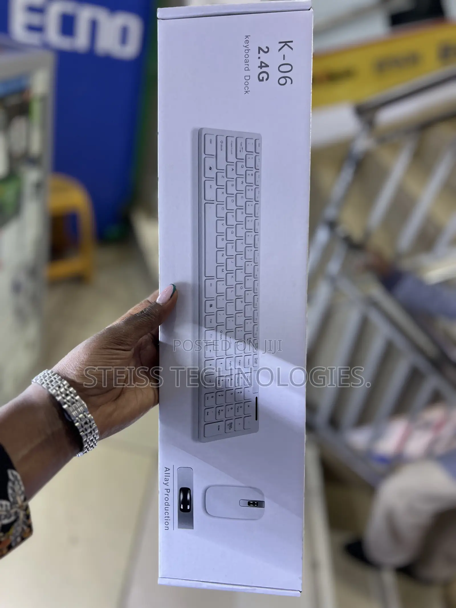 White Wireless Keyboard and Mouse