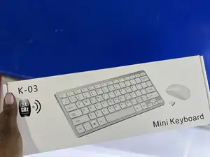 White Wireless Keyboard and Mouse