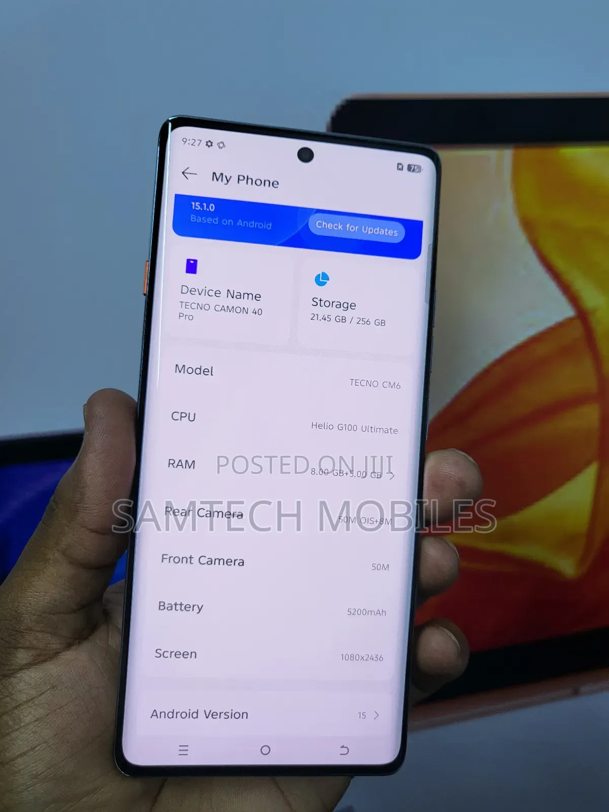 Tecno Camon 40 Pro 256 GB Gray