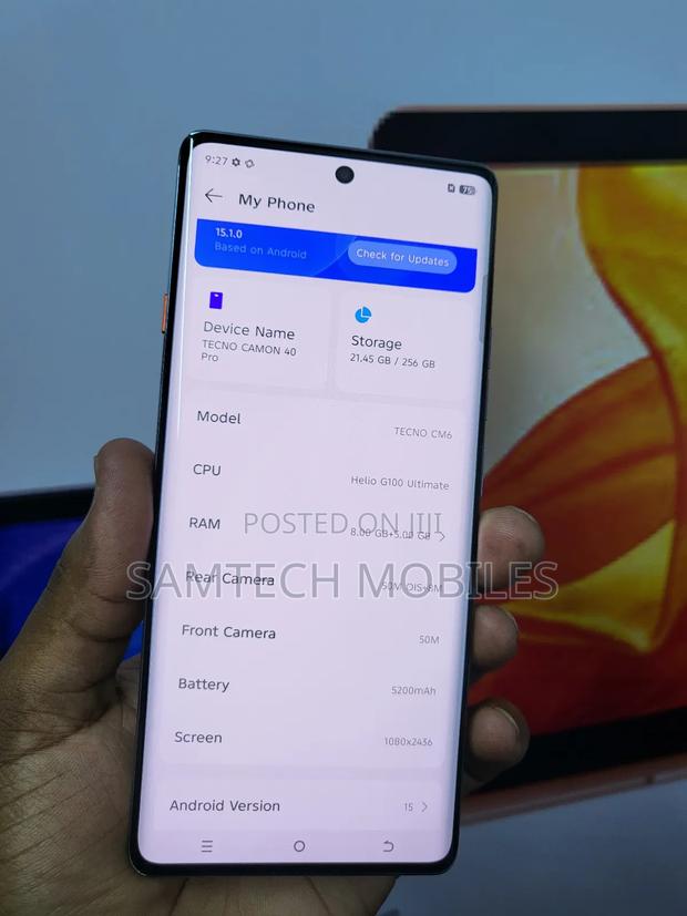 Tecno Camon 40 Pro 256 GB Gray - thumbnail 4