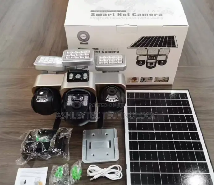 4g 3lens 3ptz CCTV Camera Ai Tracking Security Solar Camera