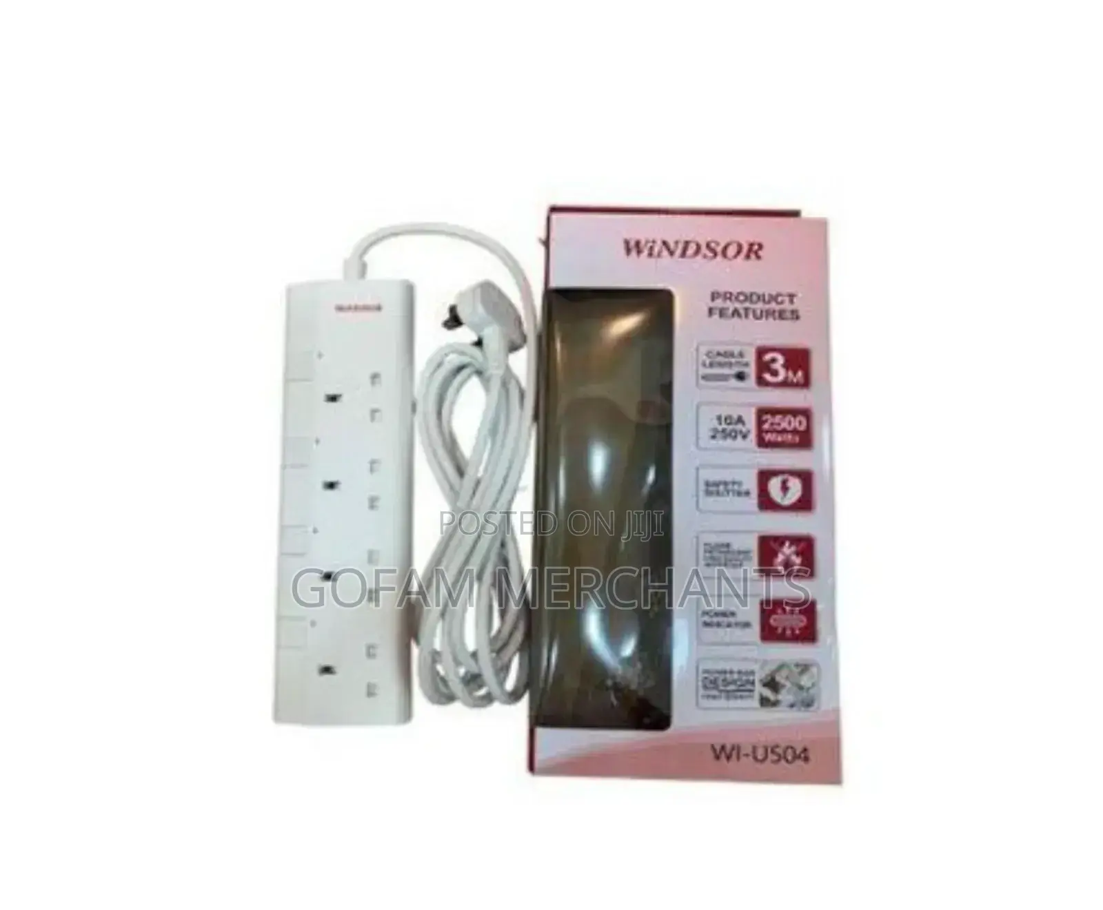 Windsor Extension Cable, Heavy Duty 4 Way Wi-U504
