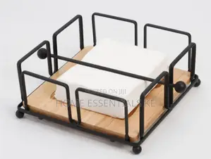 *Luxury Metallic Serviette Holder, With Bamboo Napkin Holder*
Gold