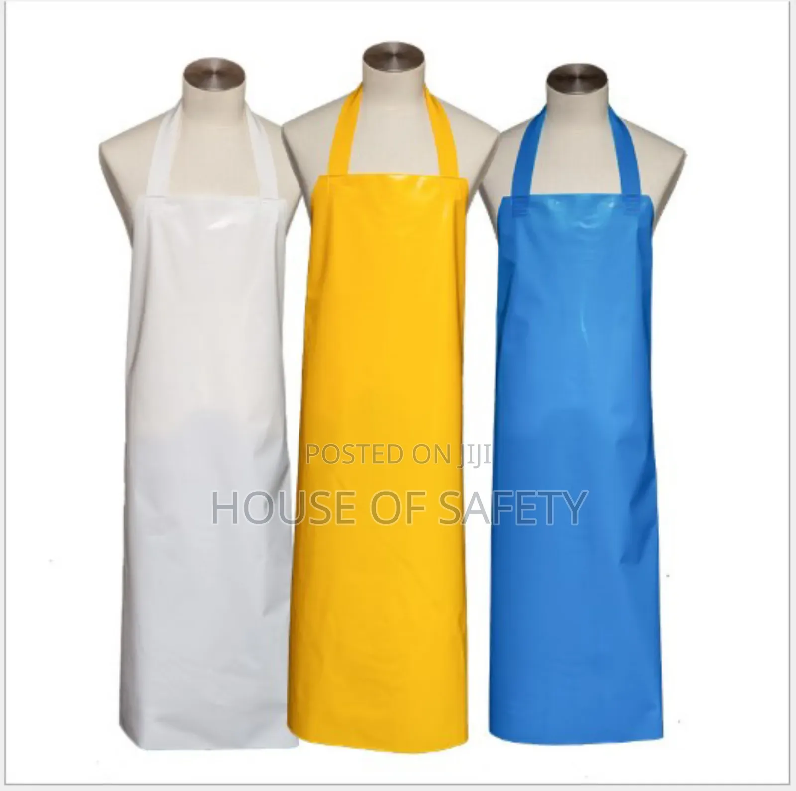 PVC Blue ,White and Yellow Aprons