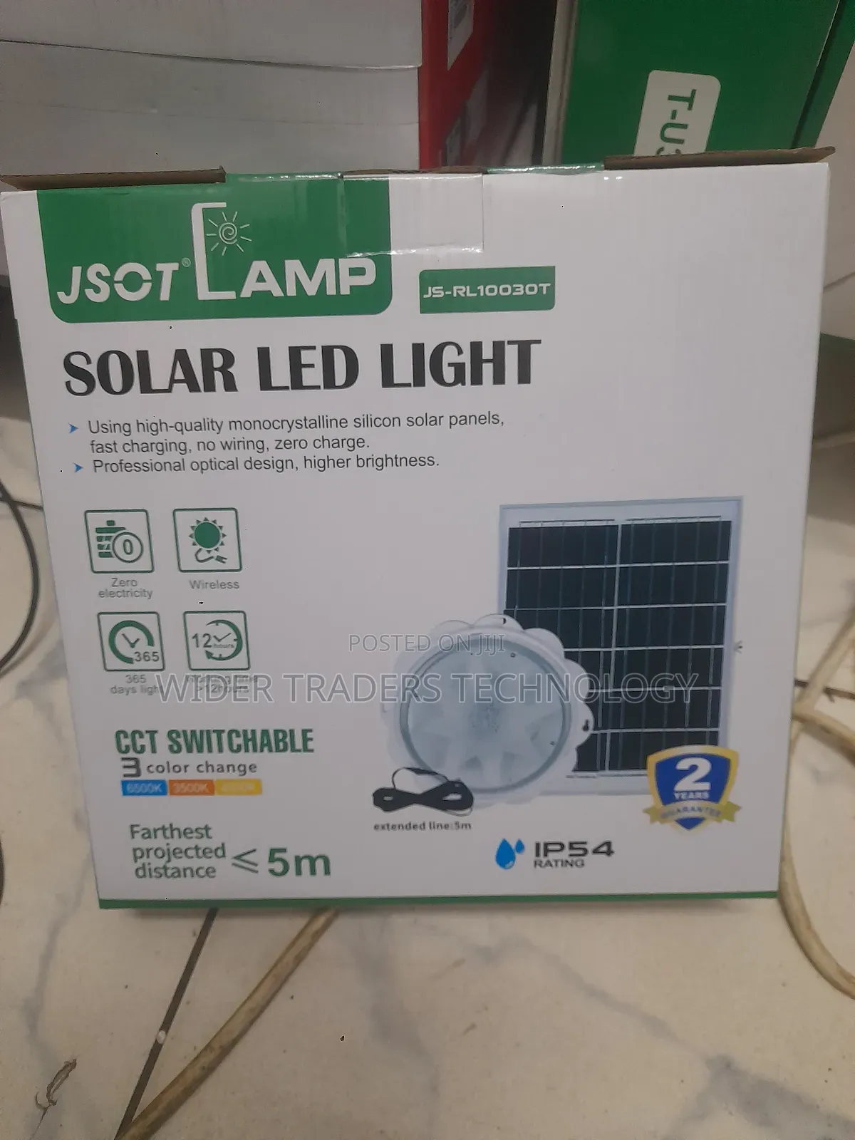 Jsot Lamp Solar Led Light, Model Js-rl1003ot