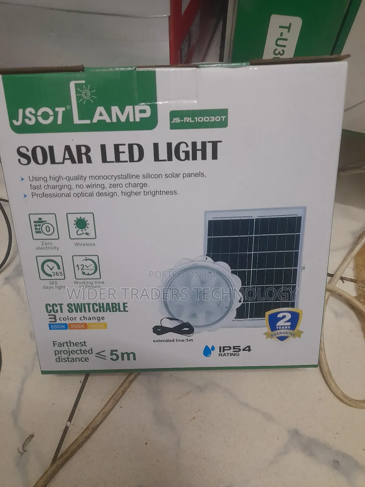 Jsot Lamp Solar Led Light, Model Js-rl1003ot