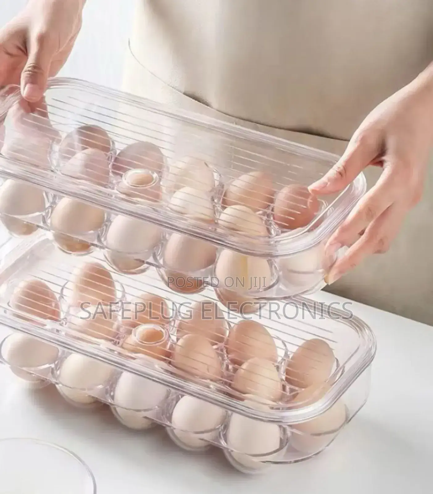 *16 Grid Egg Holder With Handle Lid*