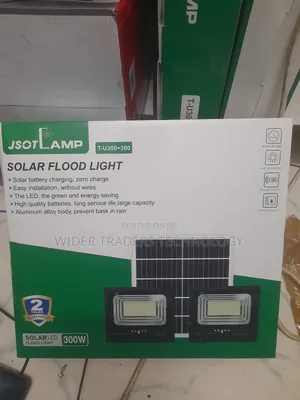 Jsot Lamp T-u300+300 Solar Flood Light, A Twin 300w Solar Floodlight
