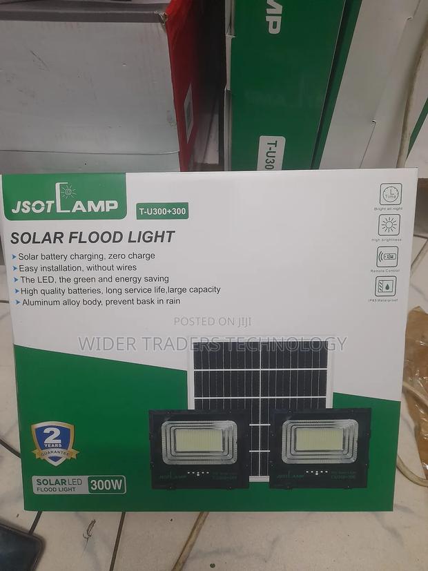 Jsot Lamp T-u300+300 Solar Flood Light, A Twin 300w Solar Floodlight