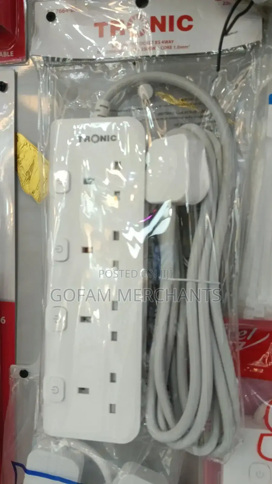 4-Way Extension Socket With Individual Switches – 10a, 2500w