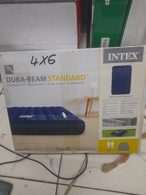Intex Dura-Beam Standard Classic Downy Air Mattress, "4x6"