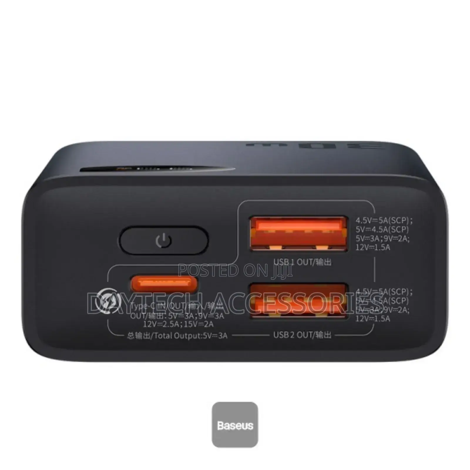 Baseus Adaman2 Digital Display Fast Charger Power Bank 10000mah 30w.